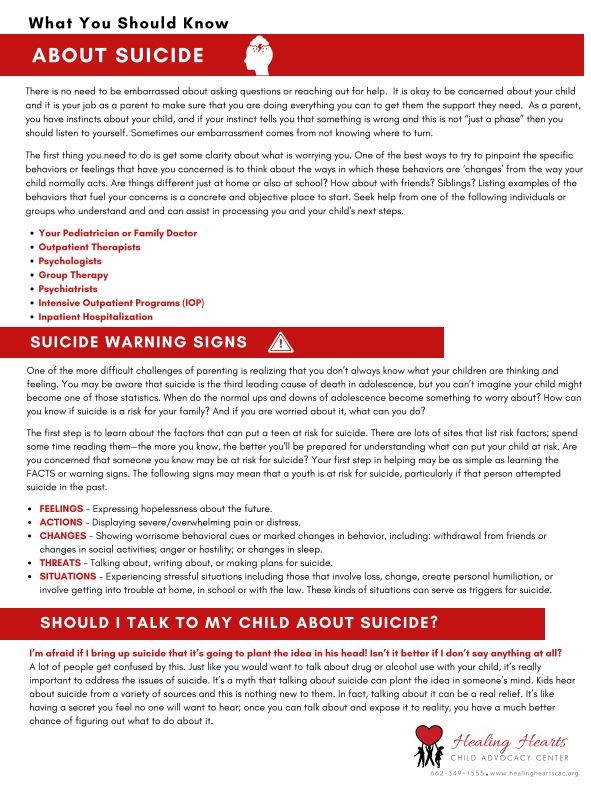 Download Suicide Fact Sheet